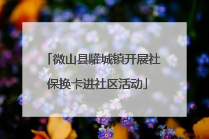 微山县驩城镇开展社保换卡进社区活动