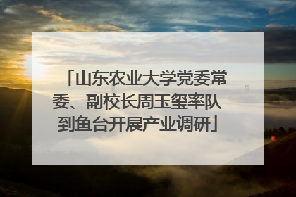 山东农业大学党委常委、副校长周玉玺率队到鱼台开展产业调研