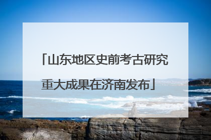 山东地区史前考古研究重大成果在济南发布