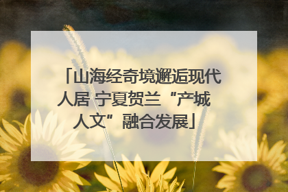 山海经奇境邂逅现代人居 宁夏贺兰“产城人文”融合发展