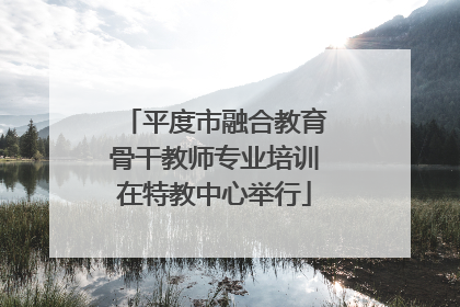 平度市融合教育骨干教师专业培训在特教中心举行