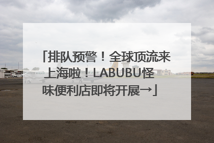 排队预警！全球顶流来上海啦！LABUBU怪味便利店即将开展→
