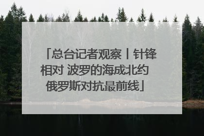 总台记者观察丨针锋相对 波罗的海成北约俄罗斯对抗最前线