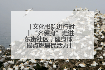 文化书院进行时丨“齐健身”走进东街社区，健身球操点燃居民活力