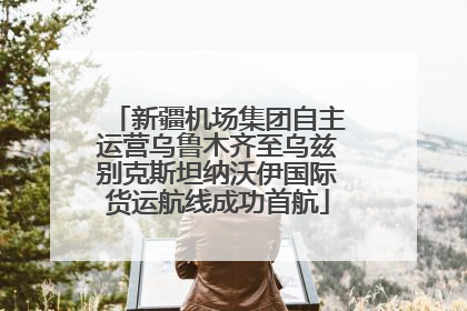 新疆机场集团自主运营乌鲁木齐至乌兹别克斯坦纳沃伊国际货运航线成功首航