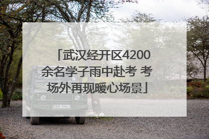 武汉经开区4200余名学子雨中赴考 考场外再现暖心场景