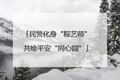 民警化身“粽艺师” 共绘平安“同心圆”