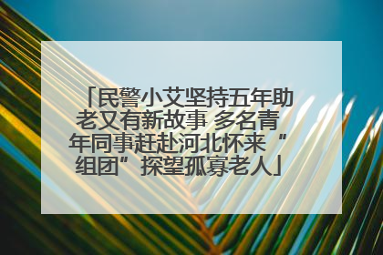 民警小艾坚持五年助老又有新故事 多名青年同事赶赴河北怀来“组团”探望孤寡老人