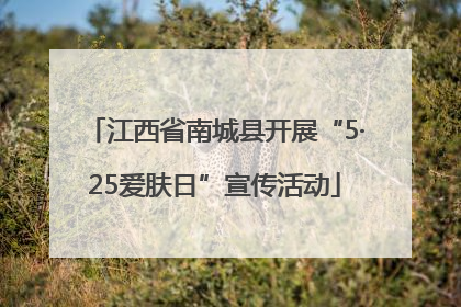 江西省南城县开展“5·25爱肤日”宣传活动