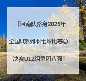 河南队跻身2025年全国U系列羽毛球比赛总决赛U12组男团八强
