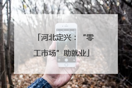 河北定兴：“零工市场”助就业