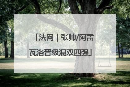 法网｜张帅/阿雷瓦洛晋级混双四强