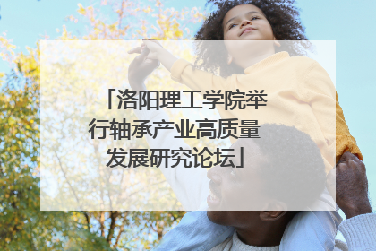 洛阳理工学院举行轴承产业高质量发展研究论坛