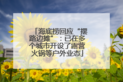 海底捞回应“摆路边摊”：已在多个城市开设了露营火锅等户外业态