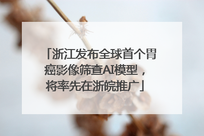 浙江发布全球首个胃癌影像筛查AI模型，将率先在浙皖推广