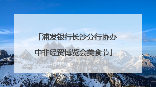 浦发银行长沙分行协办中非经贸博览会美食节