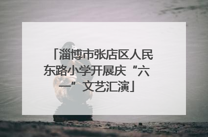 淄博市张店区人民东路小学开展庆“六一”文艺汇演