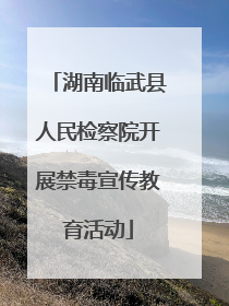 湖南临武县人民检察院开展禁毒宣传教育活动