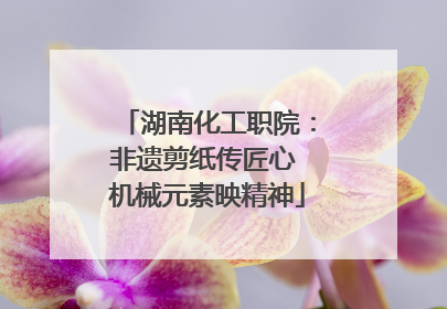 湖南化工职院：非遗剪纸传匠心 机械元素映精神