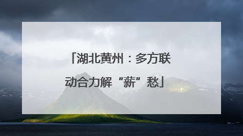 湖北黄州：多方联动合力解“薪”愁