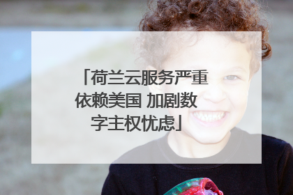 荷兰云服务严重依赖美国 加剧数字主权忧虑