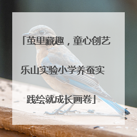 茧里藏趣，童心创艺 乐山实验小学养蚕实践绘就成长画卷