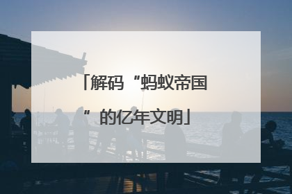 解码“蚂蚁帝国”的亿年文明