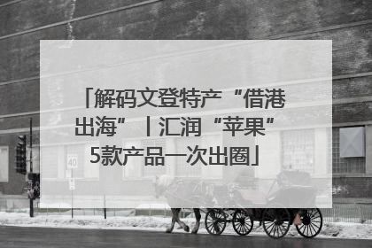 解码文登特产“借港出海”丨汇润“苹果”5款产品一次出圈