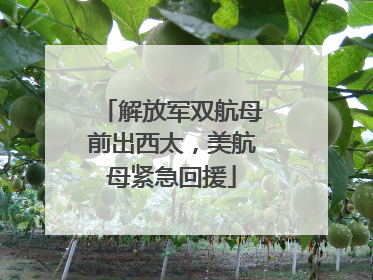解放军双航母前出西太，美航母紧急回援