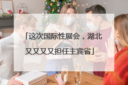 这次国际性展会，湖北又又又又担任主宾省