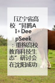 辽宁省高校“昇腾AI+DeepSeek：重构高校教育科技生态”研讨会在沈阳成功举办