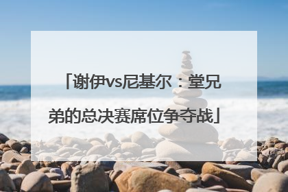谢伊vs尼基尔：堂兄弟的总决赛席位争夺战