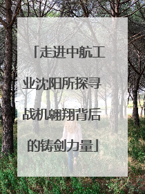 走进中航工业沈阳所探寻战机翱翔背后的铸剑力量
