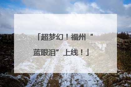 超梦幻！福州“蓝眼泪”上线！