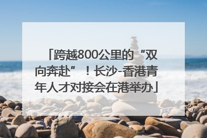 跨越800公里的“双向奔赴”！长沙-香港青年人才对接会在港举办