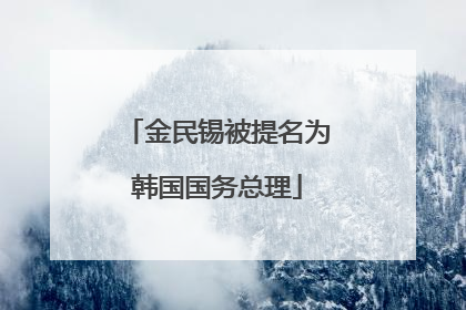 金民锡被提名为韩国国务总理
