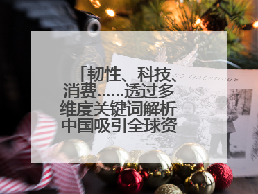 韧性、科技、消费……透过多维度关键词解析中国吸引全球资本“新磁场”