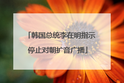 韩国总统李在明指示停止对朝扩音广播