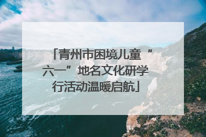 青州市困境儿童“六一”地名文化研学行活动温暖启航