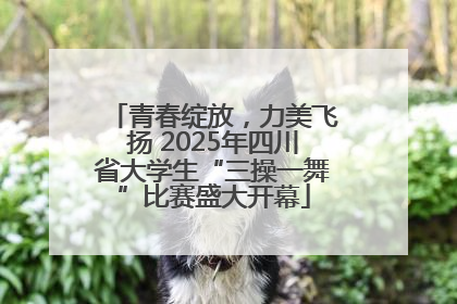 青春绽放，力美飞扬 2025年四川省大学生“三操一舞”比赛盛大开幕