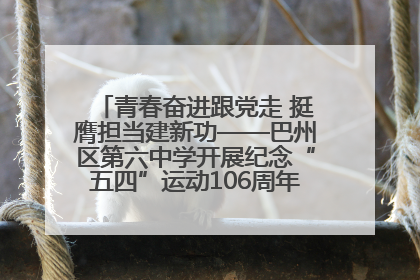 青春奋进跟党走 挺膺担当建新功——巴州区第六中学开展纪念“五四”运动106周年主题团日活动暨新团员入团仪式