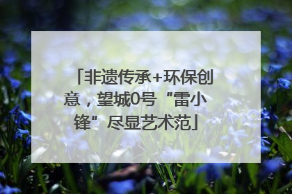 非遗传承+环保创意，望城0号“雷小锋”尽显艺术范