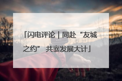 闪电评论｜同赴“友城之约” 共襄发展大计