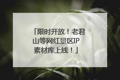 限时开放！老君山等网红景区IP素材库上线！