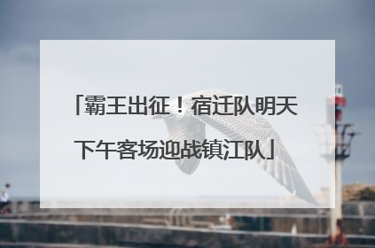 霸王出征！宿迁队明天下午客场迎战镇江队