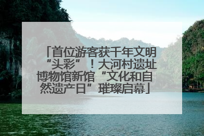 首位游客获千年文明“头彩”！大河村遗址博物馆新馆“文化和自然遗产日”璀璨启幕