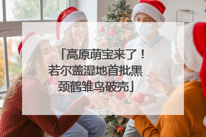 高原萌宝来了！若尔盖湿地首批黑颈鹤雏鸟破壳
