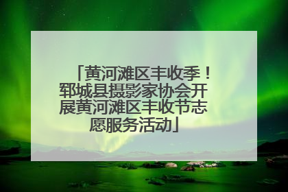 黄河滩区丰收季！郓城县摄影家协会开展黄河滩区丰收节志愿服务活动