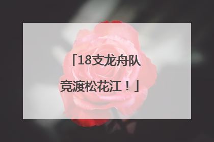 18支龙舟队竞渡松花江！