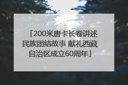 200米唐卡长卷讲述民族团结故事 献礼西藏自治区成立60周年